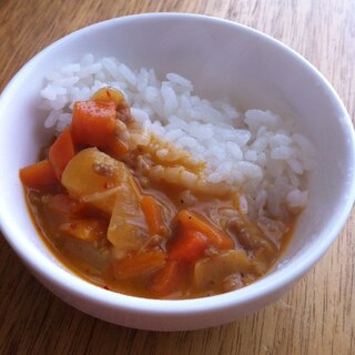 カレーのリメイク‼︎ココナツミルクでタイ風カレー